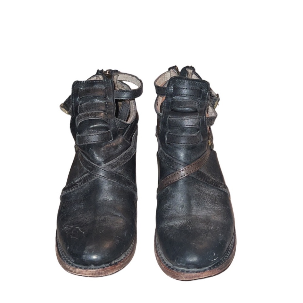 SOLD Freebird Stair Distressed Leather Ankle Booties - Picture 5 of 9
